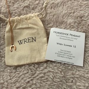 Wren Sapphire Horseshoe Necklace